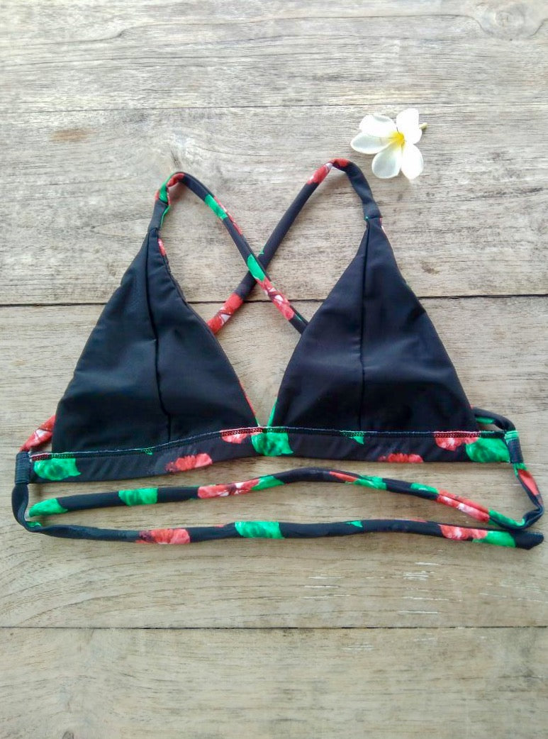 TIKIYOGI® Bali Hibiscis Reversible Bikini Top