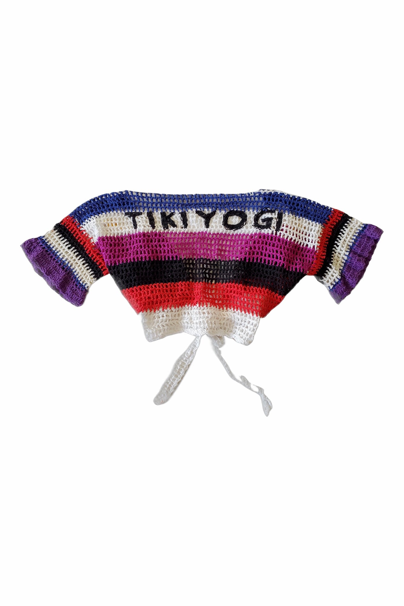 TIKIYOGI Iconic Flower Multi Color Crochet Bolero, Handmade.