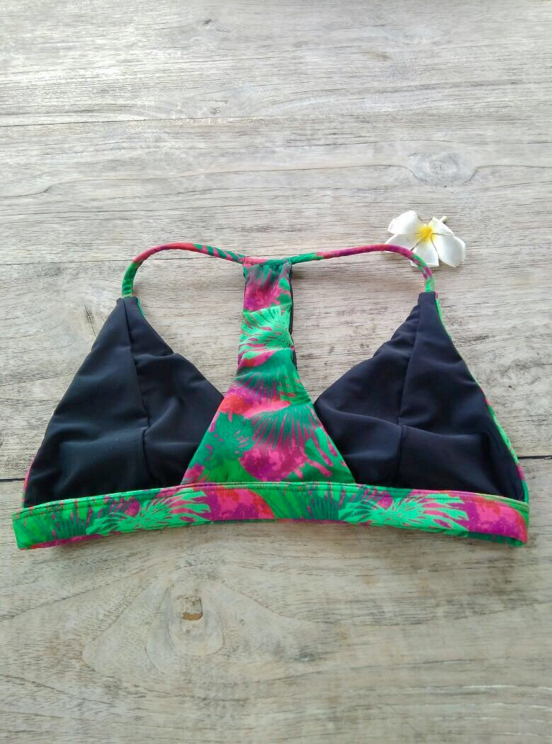 TIKIYOGI® Bali Sunset Reversible Back Racer Bikini Top