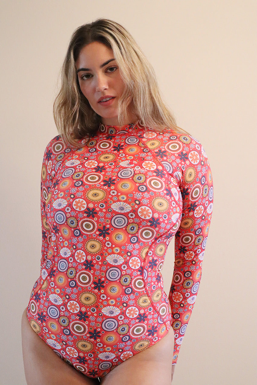 TIKIYOGI The Making Waves New Groove Sleeve One Piece Wetsuit