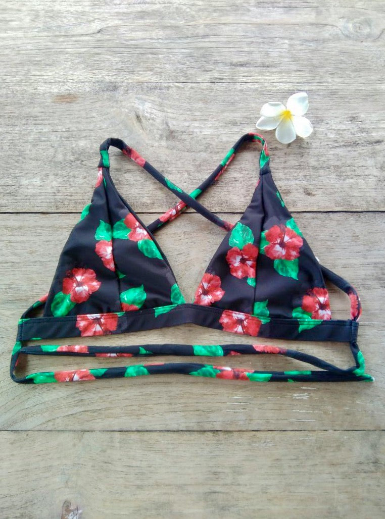 TIKIYOGI® Bali Hibiscis Reversible Bikini Top