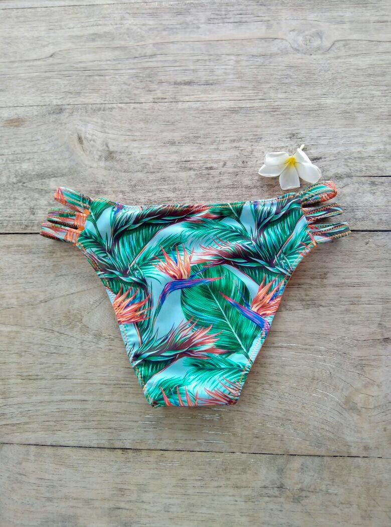 TIKIYOGI® Flora Three Straps Reversible Bikini Brief