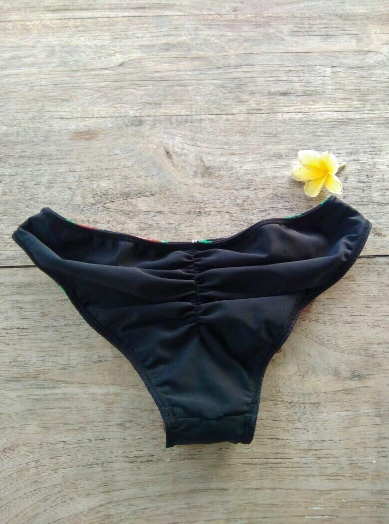 TIKIYOGI® Hibiscus Cheeky Reversible Bikini Bottom