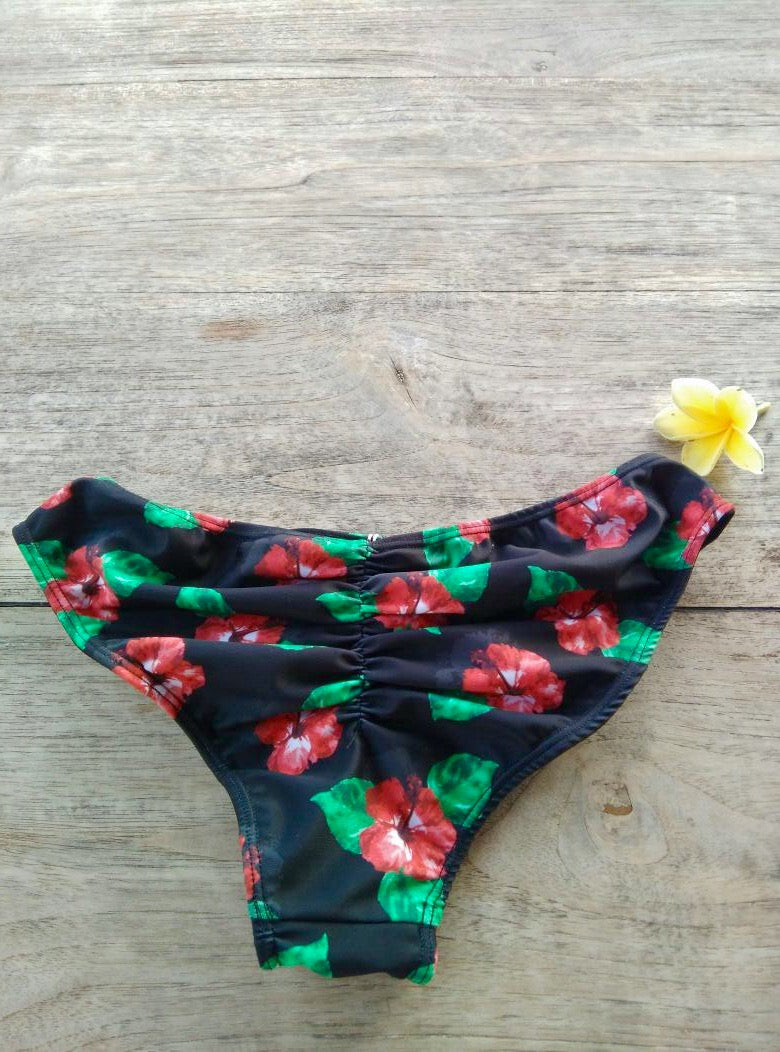 TIKIYOGI® Hibiscus Cheeky Reversible Bikini Bottom