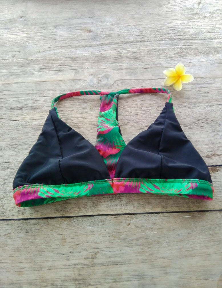 TIKIYOGI® Bali Sunset Reversible Back Racer Bikini Top